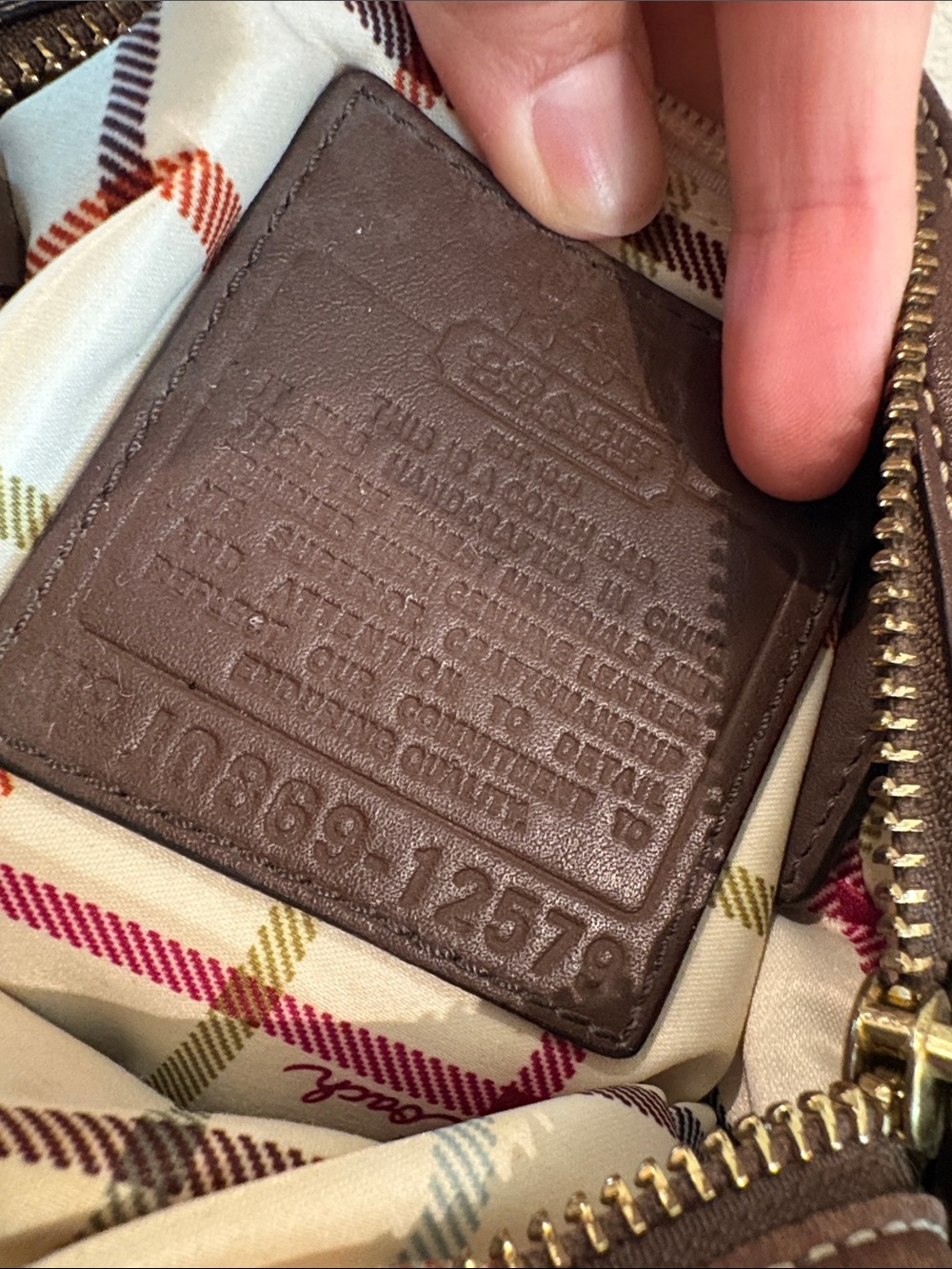 Coach Brown Signature Leather Messenger Crossbody with Stripes - Picture 11 of 14